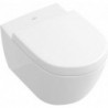 Cuvette Subway 2.0 370 x 560 mm, DirectFlush, modèle suspendu, sortie horizontale, En porcelaine sanitaire Blanc AntiBac CeramicPlus