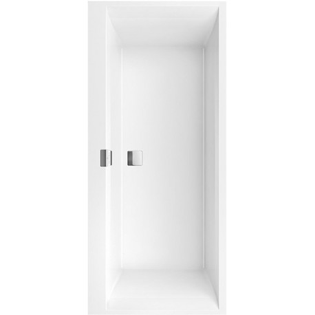 Système Balnéo, Squaro Edge 12, Baignoire, UBQ170SQE2DV, Rectangulaire, Quaryl®, 1700 x 750 mm, blanc, Hydropool Comfort (HC), Alimentation en eau, 
