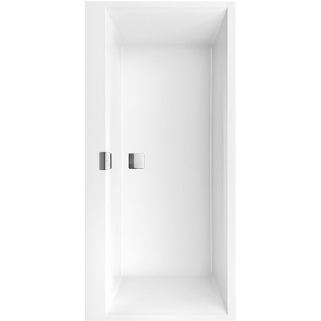 Système Balnéo, Squaro Edge 12, Baignoire, UBQ160SQE2DV, Rectangulaire, Quaryl®, 1600 x 750 mm, blanc, Combipool Comfort (CC), 