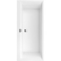 Système Balnéo, Squaro Edge 12, Baignoire, UBQ170SQE2DV, Rectangulaire, Quaryl®, 1700 x 750 mm, blanc, Combipool Comfort (CC), Alimentation en eau, 