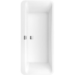 Système Balnéo, Squaro Edge 12, Baignoire, UBQ180SQE7DV, Ovale, Quaryl®, 1800 x 800 mm, blanc, Combipool Comfort (CC), 