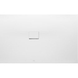 Squaro Infinity, Receveurs de douche carrés, 800 x 40 x 15 mm, Carré, montage en angle, à gauche contre le mur Grey