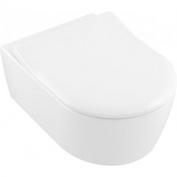 Abattant WC AVENTO SLIMSEAT charnières en acier inoxydable, avec SoftClosin blanc alpin VILLEROY & BOCH