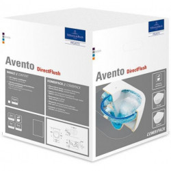 Combi-Pack AVENTO avec WC à paroi profonde DirectFlush et WC-Si blanc VILLEROY & BOCH
