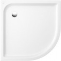 O.novo Plus, Receveurs de douche, 900 x 900 x 60 mm, Longueur du côté: 900 mm, Quart-de-rond, en céramique, à poser ou à encastrer à fleur, sur pieds ou à poser, Céramique à surface antidérapante, NF Blanc