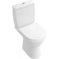 O.novo, Cuvette à fond creux, 360 x 610 mm, DirectFlush, modèle sur pied, sortie horizontale, En porcelaine sanitaire, NF Blanc CeramicPlus
