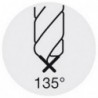 Foret pour perçage profond 30 x D, Ø m7/h7 : 7,5 mm, Long. totale 303 mm, Long. hélice 263 mm, Ø queue h6 : 8 mm