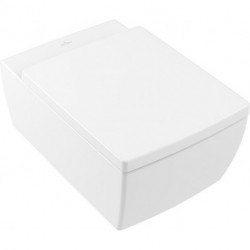 Memento 2.0, WC à cuvette à fond creux, 375 x 560 mm, Rectangulaire, DirectFlush, modèle suspendu, sortie horizontale, En porcelaine sanitaire, Stone white CeramicPlus