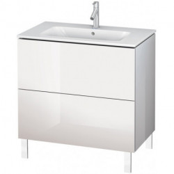 Meuble sous-vasque L-CUBE 820x481x704mm blanc mat