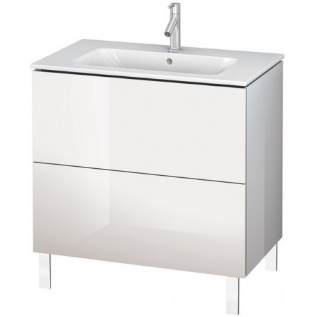Meuble sous-vasque L-CUBE 820x481x704mm blanc mat