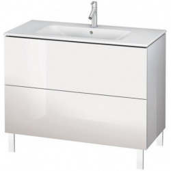 Meuble sous-vasque L-CUBE 1020x481x704mm blanc mat