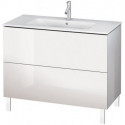 Meuble sous-vasque L-CUBE 1020x481x704mm blanc mat