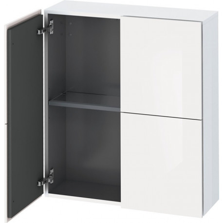 Armoire Duravit L-CUBE 700x243x800mm blanc brillant lack