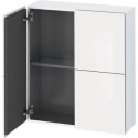 Armoire Duravit L-CUBE 700x243x800mm blanc brillant lack