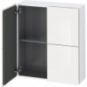 Armoire Duravit L-CUBE 700x243x800mm blanc brillant lack