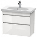 Meuble sous-vasque DURASTYLE 730x350mm blanciss matt/basalt mat