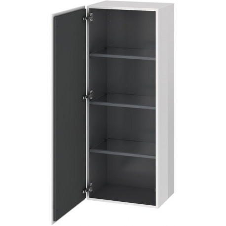 Armoire Duravit L-CUBE 500x363x1320mm ouverture gauche blanc brillant lack
