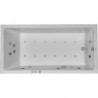 Baignoire Bain à remous rectangulaire STARCK 301 l 180x90 blanc 1 RS Combi-Syst E