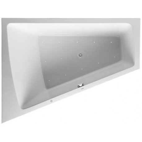 Baignoire bain à remous Duravit PAIOVA 315 l 180x140 blanc 1 dossier incliné gauche Combi-Syst E