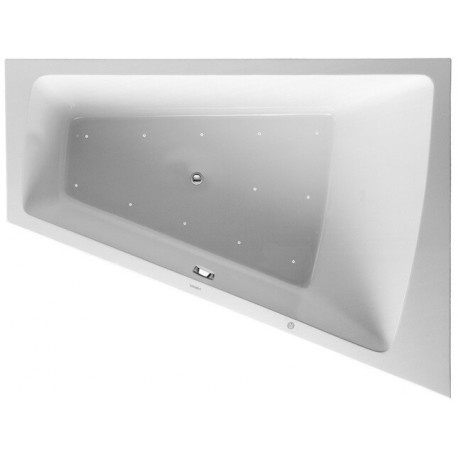 Baignoire bain à remous Duravit PAIOVA 315 l 180x140 blanc 1 dossier incliné droite Combi-Syst E