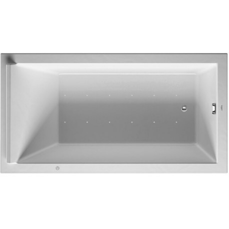 Baignoire Bain à remous rectangulaire STARCK 221 l 170x90 blanc 1 RS Combi-Syst P