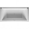 Baignoire Bain à remous rectangulaire STARCK 309 l 200x100 blanc, 2 dossiers Combi-Syst E