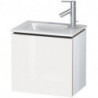 Meuble sous-vasque L-CUBE 294x420x400mm ouverture droite blanc brillant