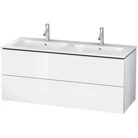 Meuble sous-vasque L-CUBE 1290x481x555mm blanc mat