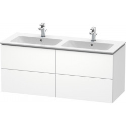 Meuble sous-vasque L-CUBE 1290x481x550mm blanc mat