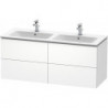 Meuble sous-vasque L-CUBE 1290x481x550mm blanc mat