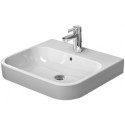 Lavabo Duravit HAPPY D.2avec trop plein plage de robinettrie 600x505mm 1 trou de robinetterie blanc