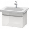 Meuble sous-vasque DURASTYLE 368x580x398mm noyer nature/blanc mat