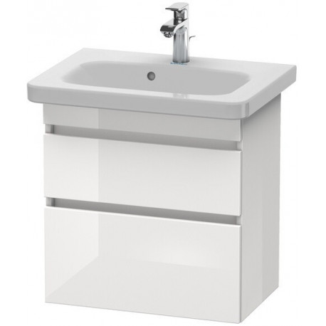 Meuble sous-vasque DURASTYLE 368x580x610mm blancis brillant/blanc mat
