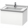 Meuble sous-vasque L-CUBE 469x670x408mm blanc mat