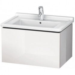 Meuble sous-vasque L-CUBE 469x670x408mm blanc brillant