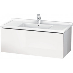 Meuble sous-vasque L-CUBE 469x1020x408mm blanc brillant