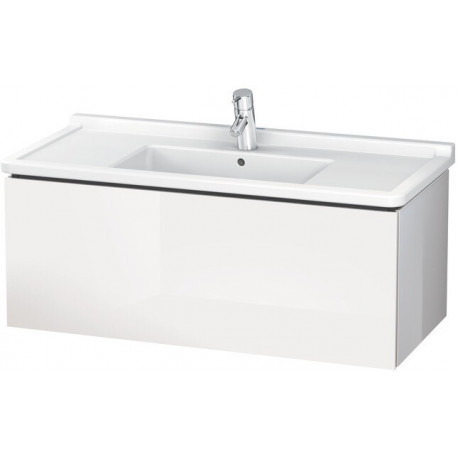 Meuble sous-vasque L-CUBE 469x1020x408mm blanc brillant
