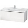 Meuble sous-vasque L-CUBE 469x1020x408mm blanc brillant