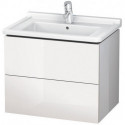 Meuble sous-vasque L-CUBE 469x670x558mm blanc mat