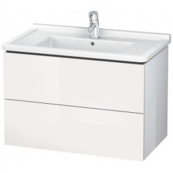 Meuble sous-vasque L-CUBE 469x820x558mm blanc brillant