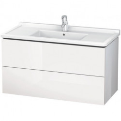 Meuble sous-vasque L-CUBE 469x1020x558mm blanc mat
