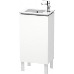 Meuble sous-vasque L-CUBE 294x420x704mm ouverture droite blanc mat