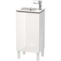 Meuble sous-vasque L-CUBE 294x420x704mm ouverture droite blanc brillant lack