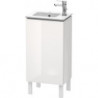 Meuble sous-vasque L-CUBE 294x420x704mm ouverture droite blanc brillant lack