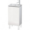 Meuble sous-vasque L-CUBE 294x420x704mm ouverture gauche blanc brillant