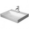 Vasque à poser DURASQUAdroite sans débordement m trou B 600x470mm o trouwe
