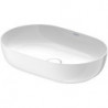 Vasque à poser LUV sans débordement trou B 600x400mm o trouwe