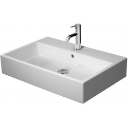 Lavabo Duravit VERO AIRavec trop plein plage de robinettrie 700x470mm sans trou de robinetterie blanc