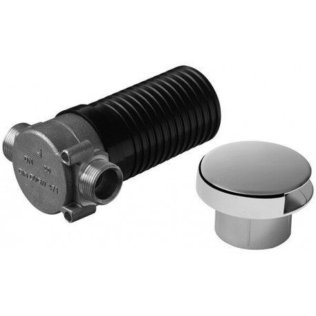 Interrupteur de tuyau dissimulé design A2 chrome, 3/4 pouce DURAVIT