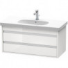 Meuble sous-vasque KETHO 455x1000x480mm blanc brillant